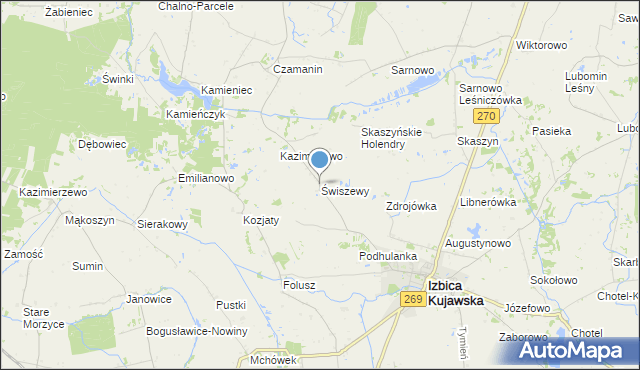 mapa Świszewy, Świszewy na mapie Targeo